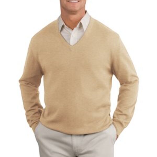 Port Authority® - Fine-Gauge V-Neck Sweater. SW275 Thumbnail