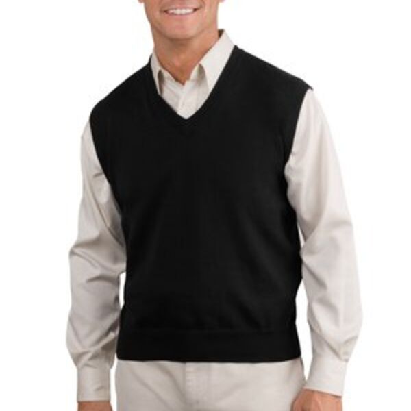 Port Authority® - Fine-Gauge V-Neck Sweater Vest. SW276 Thumbnail